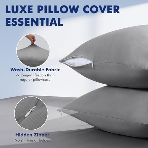 Elegear Silver Infused Cooling Pillow Cases Set of 2 - Image 6