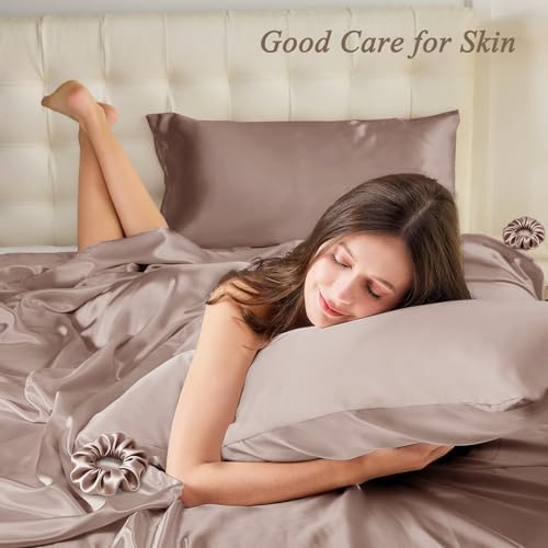 Vielit Queen Satin Pillowcase for Hair 2pc, Similar to Silk Pillow Cases - Image 2