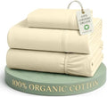 LANE LINEN Twin Sheets 100% Organic Cotton Soft 3pc Percale by LaneLinen