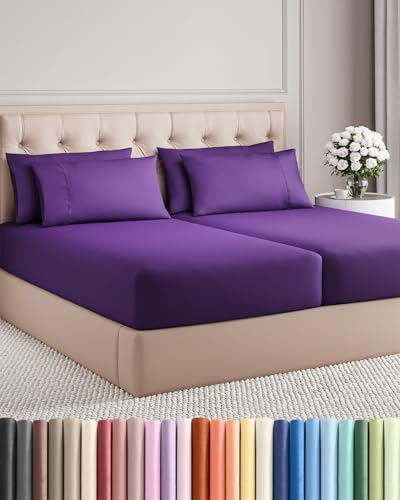 Split King 7 Piece Bed Sheet Set by CGKUnlimited