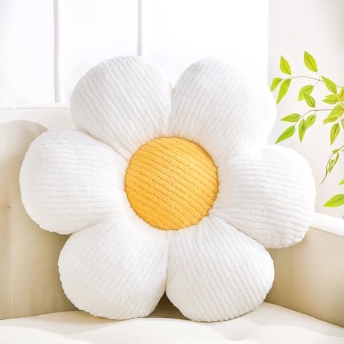 XIAIJIA Flower Pillow, Daisy Throw Pillows, Flower Cushion, 19.6 Inch by XIAIJIA