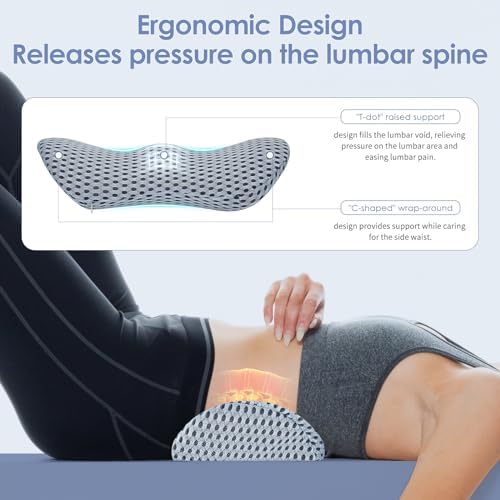 kasney Lumbar Support Pillow for Office Chair, Back Support Pillow - Image 3
