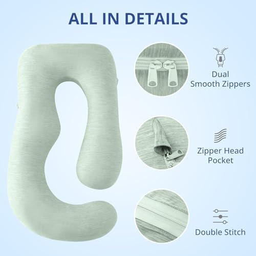 Sasttie Cooling Pregnancy Pillow Cover - Image 3