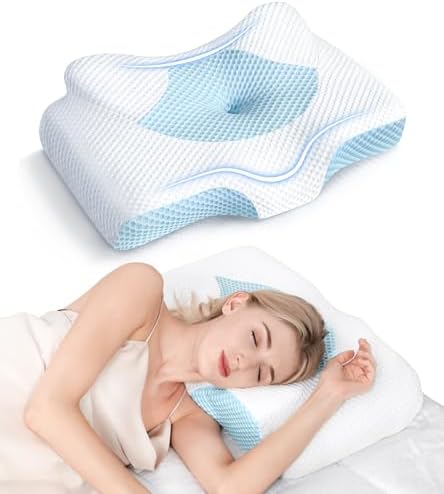 Osteo Cervical Pillow for Neck Pain Relief, Hollow Design Odorless Memory Foam by OSTEO