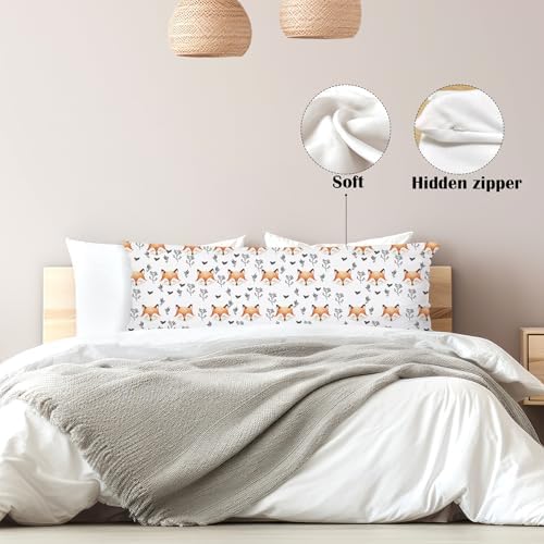 Baby Fox 20x54 Body Pillow Cover, Fox Gifts - Image 5