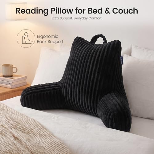 Reading Pillow for Sitting up in Bed, Adjustable Memory Foam Bed Rest Pillow - Image 5