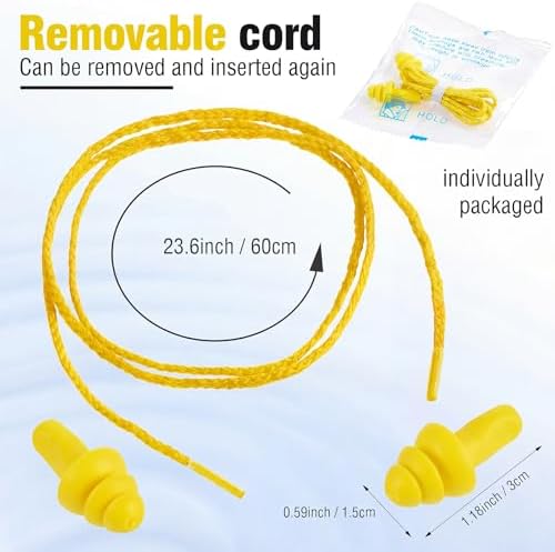 Tondiamo 200 Pairs Ear Plug Bulk - Image 2
