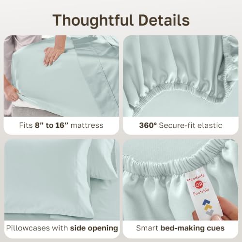 California Design Den Luxury 600 Thread Count King Bed Sheets Set - Image 5