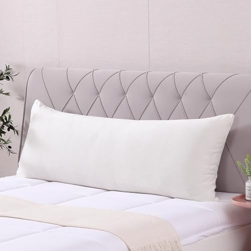 eevolive Plush Body Pillow Cover 21"x54", Hidden Zipper by EVOLIVE