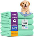 4 Pack Washable Pee Pads for Dogs 34" x 36", Waterproof Dog Training Pads by UTOPIABEDDING