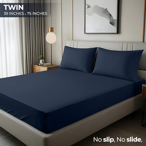Twin Fitted Sheet, Ultra Soft Fits Up to 15 Inch Deep Pocket - Image 2
