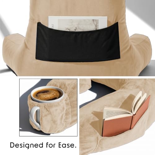 Nestl Reading Pillow with Shredded Memory Foam Includes 2 Neck and Lumber - Image 4