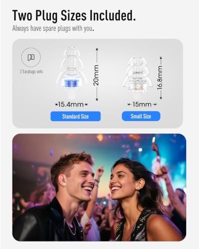 Hearprotek Concert Ear Plugs, 2 Pairs High Fidelity Ear Plugs - Image 6