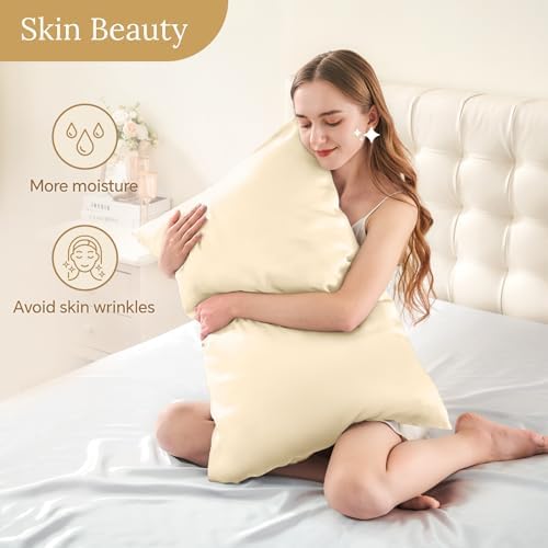 INFIIXSO Silk Pillow Cases Queen Size Set of 2, Hidden Zipper - Image 3