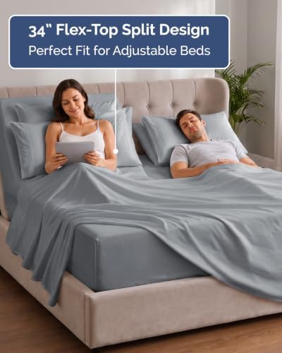 Extra Deep Flex Top Split Head King Sheet Set - Image 3
