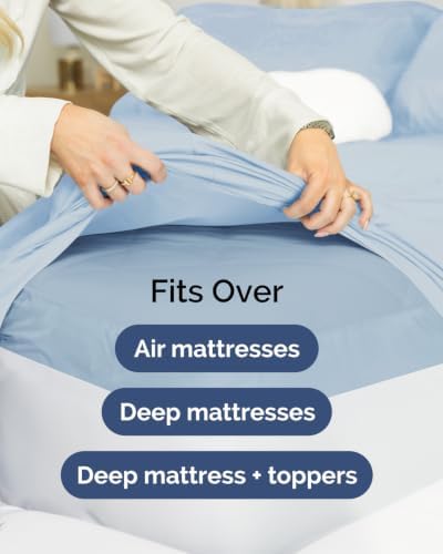 CGK Linens 2 Pack Extra Deep Queen Fitted Sheets - Image 7