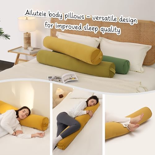 Body Pillow for Adults, Long Round Pillow, Big Cylindrical Pillow, Large Full - Image 6