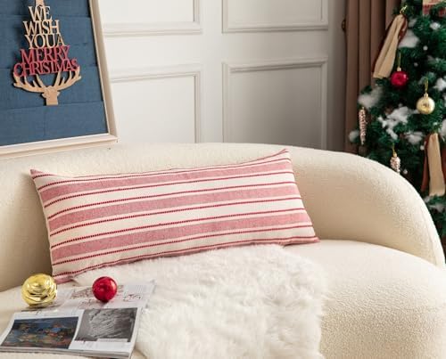 Valentines Lumbar Pillow Covers, Boho Textured Long Accent Pillow Case - Image 3