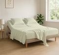4 Piece Flex Head King Sheet Set 34" Top, 100% Egyptian Cotton by COTTINGON