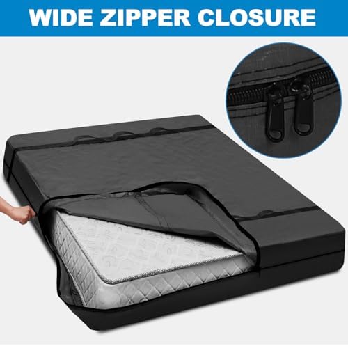 TICONN Mattress Bags for Moving, Heavy Duty Mattress Cover Storage Bag - Image 3