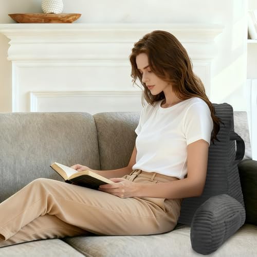Reading Pillow for Sitting in Bed Adult, Memory Foam - Image 2