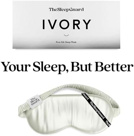 TheSleepGuard Pure Silk Sleep Mask Light Blocking Travel Essentials. Eye Masks - Image 6