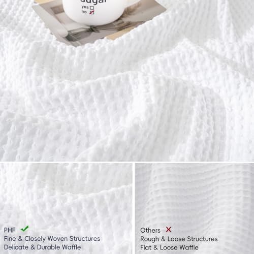 PHF Cotton Waffle Throw Pillow Covers 22" x 22", No Insert - Image 4