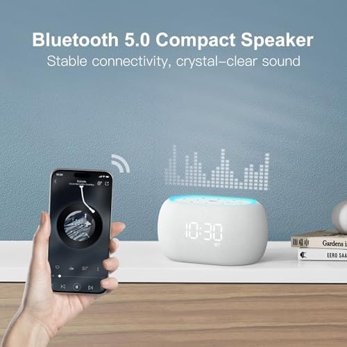 ANJANK White Noise Sound Machine Alarm Clock - Image 5