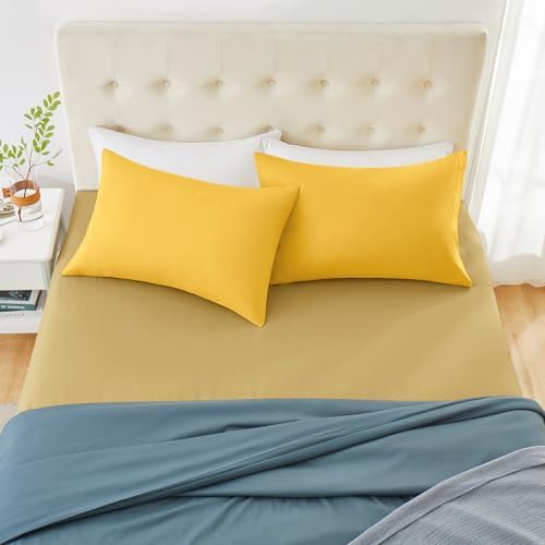 MILVOWOC Brushed Microfiber Queen Pillowcases, 20 x 30 Inch - Image 4