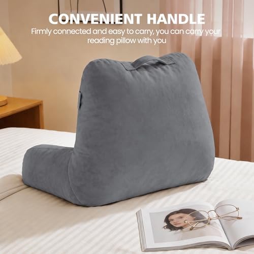 Reading Pillow with Adjustable Memory Foam, Adult Backrest with Arms, Back - Image 4