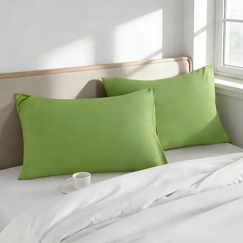 Body Pillow Cases, 2 Pack, 20x54 in, Microfiber, Sage Green - Image 6