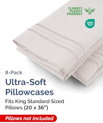 King Standard Pillow Cases Set of 8 - Image 2