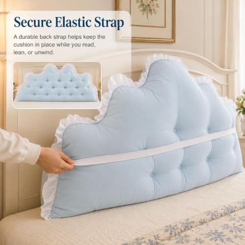 College Dorm Rectangular Long Bolster Backrest Pillow, Dorm Headboard Pillow - Image 4