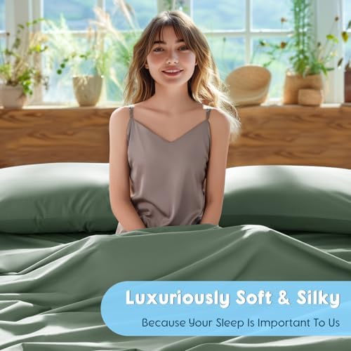 SONORO KATE 1000 Series 100% Egyptian Cotton King Sheets, Extra Deep Pocket - Image 5