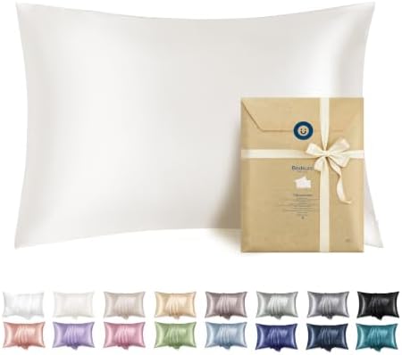 Bedsure Satin Pillowcase with Zipper, Similar to Silk Pillow Cases 2 Pack by BEDSURE