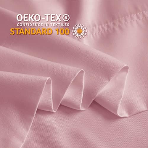 BEDELITE Cooling Pillow Cases Queen 2Pcs, Rayon Made from Bamboo, Rose Pink - Image 5