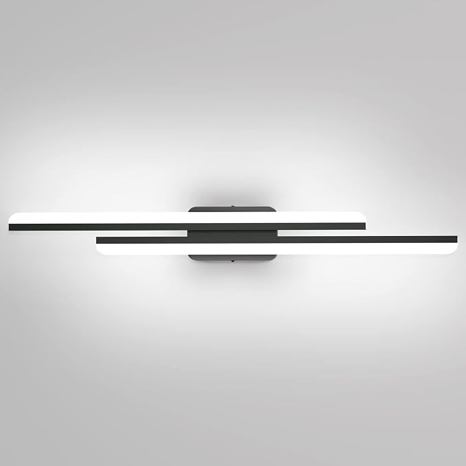 Ralbay 40" LED Black Vanity Light 40W Frosted Aluminum Modern LED Black by RalbayLighting