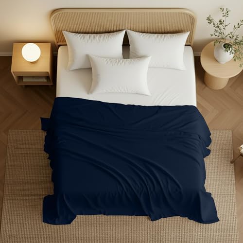 Full Size Flat Sheet Only, Ultra Soft & Breathable Hotel Sheets - Image 3