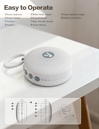 Portable Sound Noise Machine for Baby Kids Adult - Image 6