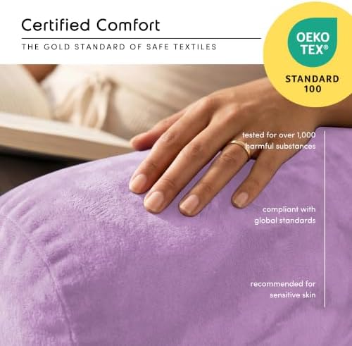 Nestl Reading Pillow for Bed, Back Pillow for Sitting Up in Bed - Image 5