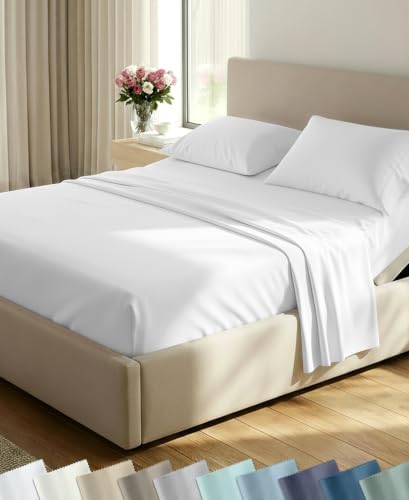 California Design Den 100% Cotton Sateen Split King Sheets by CaliforniaDesignDen