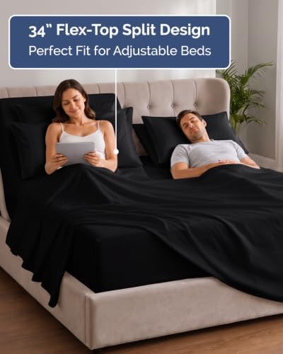 Extra Deep Flex Top Split Head King Sheet Set - Image 3