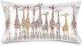 Silk Satin Pillowcase for Hair and Skin, Giraffe Long Pillow Cover King Size by Unknown