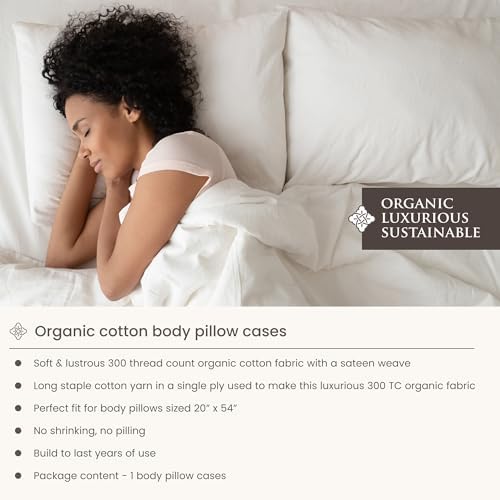 Bioweaves 100% Organic Cotton Body Pillow Cover - Image 7