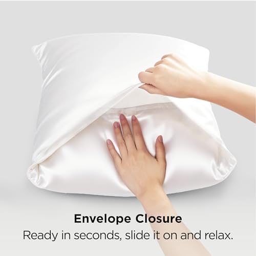 Bedsure Satin Pillowcases King Set of 4, Similar to Silk Pillowcases - Image 6
