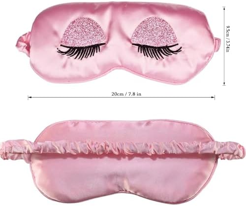 Sleep Mask, Silk Eye Mask Satin Blindfold Travel Eye Cover Eyeshade - Image 2