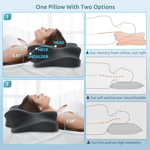 DONAMA Cervical Pillow for Neck and Shoulder Pain Relief, Cooling Contour - Image 6