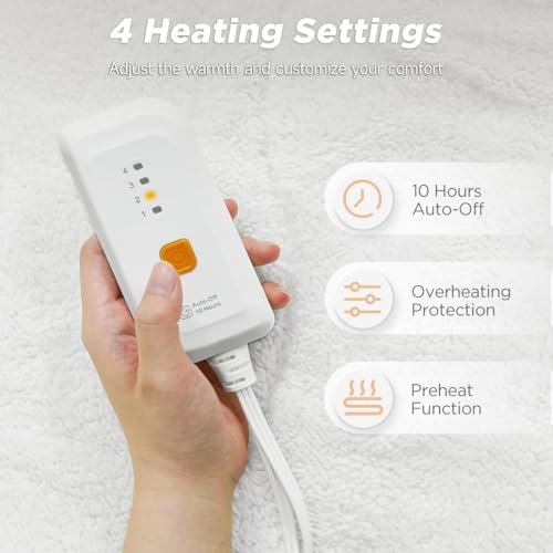 Templewet Heated Mattress Pad Mini Twin Size, Bed Warmer, Machine Washable - Image 5