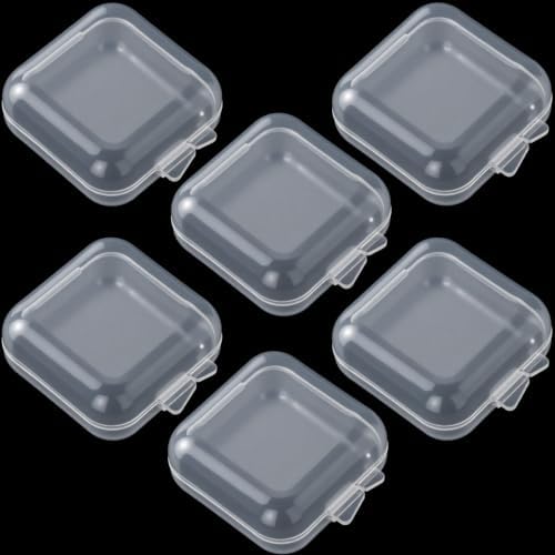 HINZIC 6pcs Plastic Ear Plug Cases, 1.34x1.34x0.71in by HINZIC