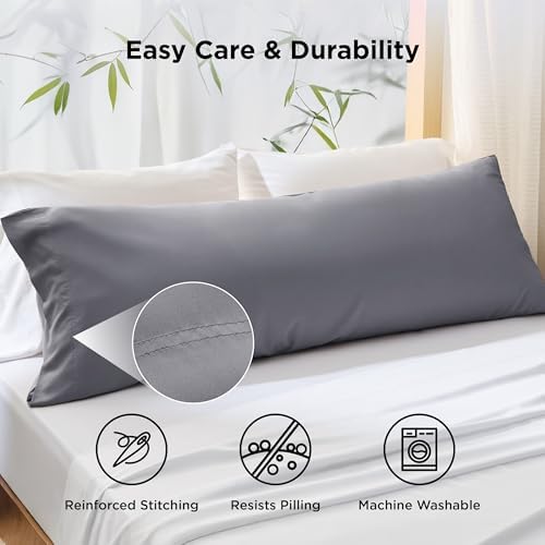 Bedsure PureWoven Body Long Pillowcase, 100% Rayon Derived from Bamboo - Image 5